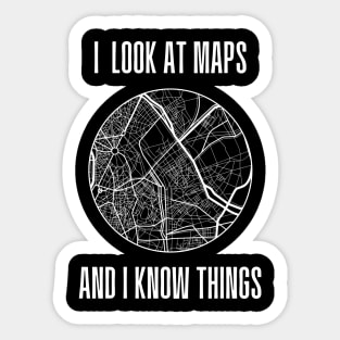 Funny Cartographer | Map Making | Geography Pun Sticker